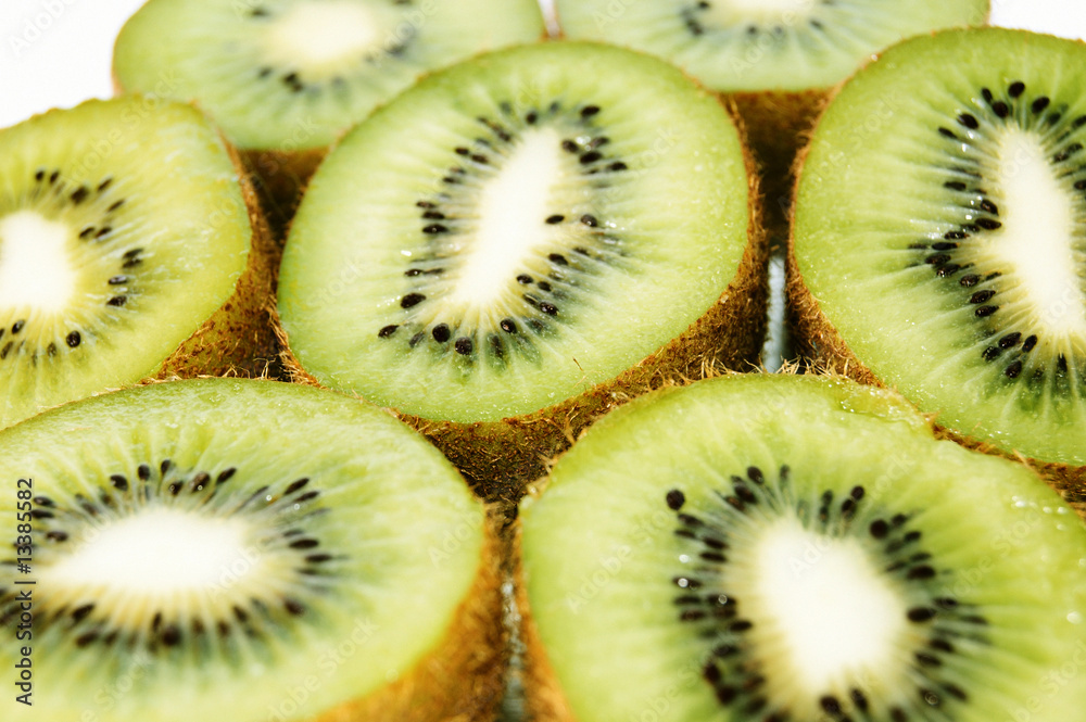 the kiwi isolated on white background the kiwi isolated on white background