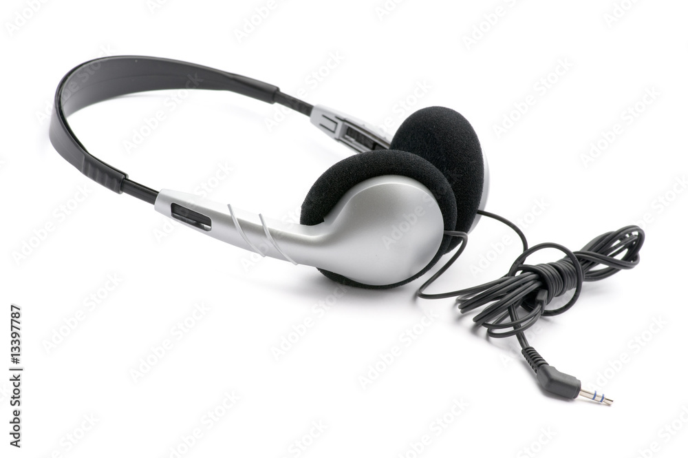 Fototapeta premium Silver Headphones