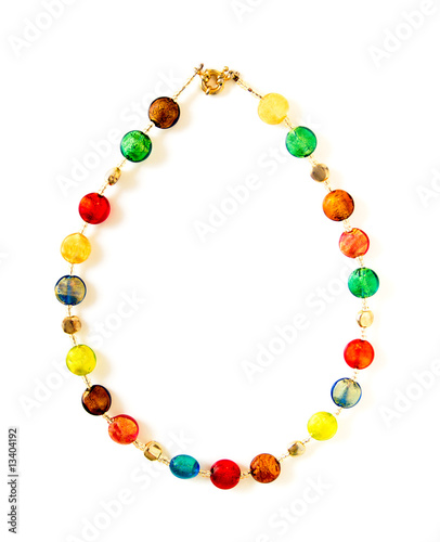 Colorful beads made of Murano glass