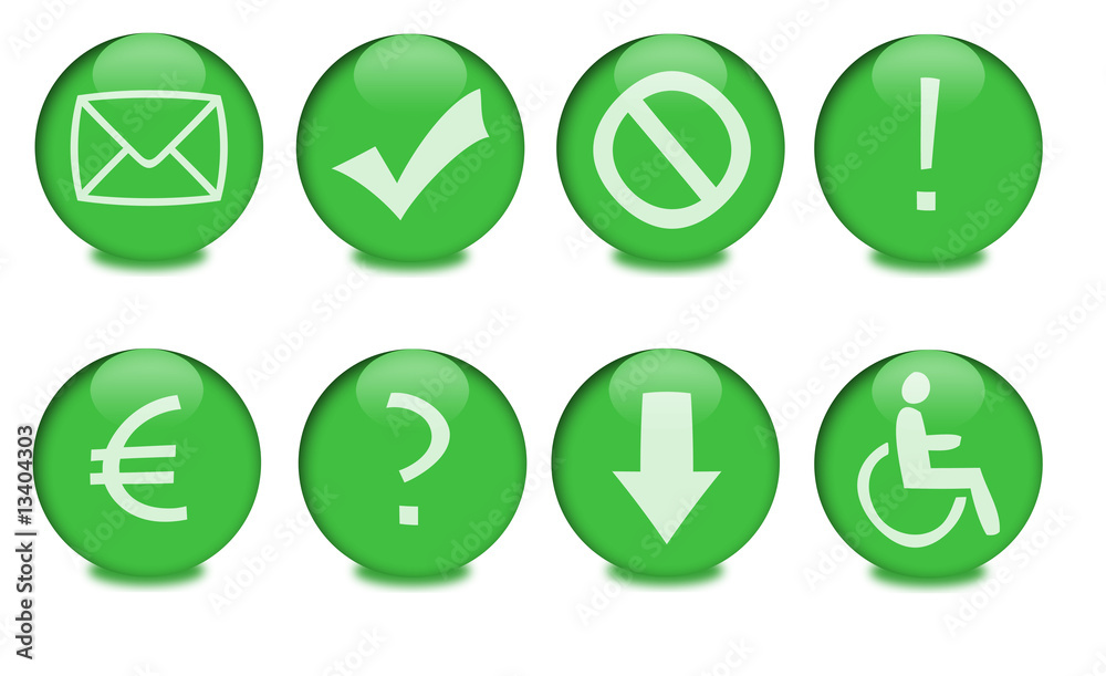 Buttons green series Buttons green series