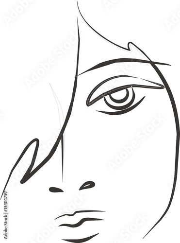 Εκτύπωση καμβά sad woman