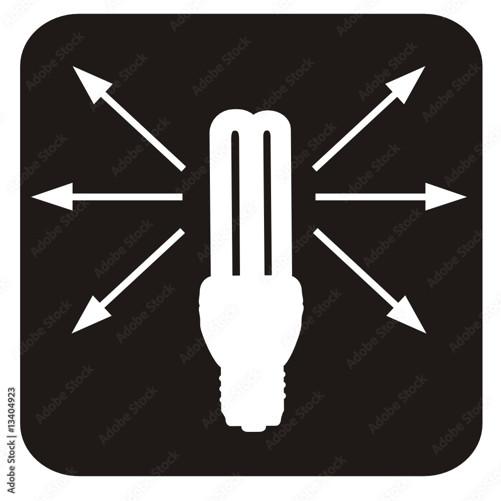 energiesparlampe piktogramm
