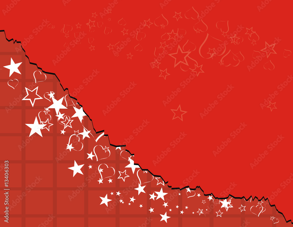 stars space red background in vector format