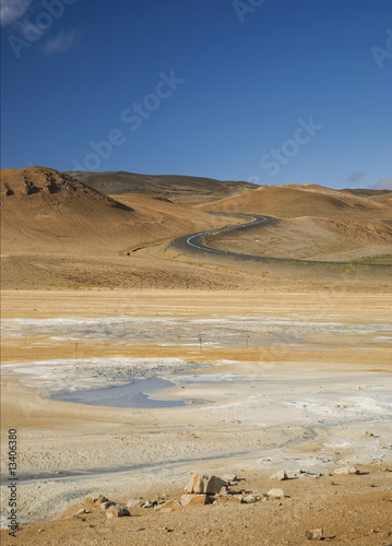 Hot mud pools iceland scandinavia Europe geothermal vulcanic