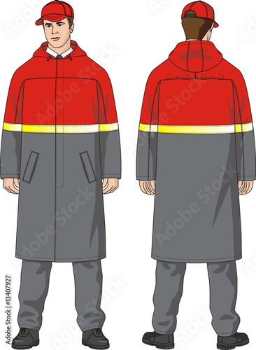 The man in a raincoat