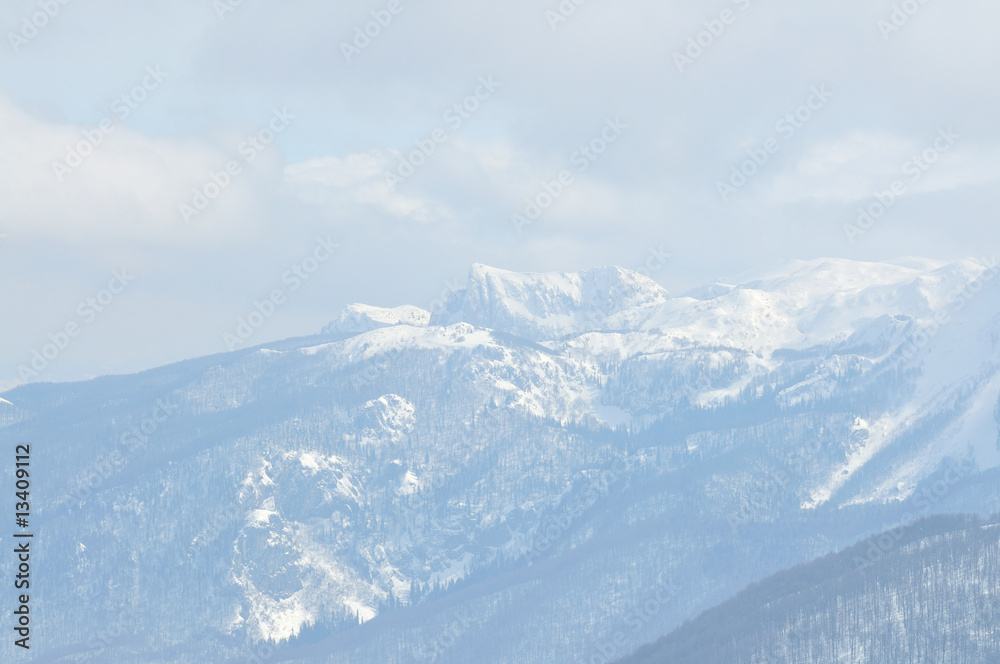 Naklejka premium winter landscape