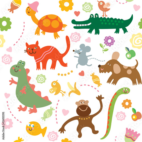 Seamless pattern for kids #13410598