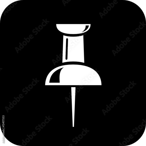 Vector push pin icon