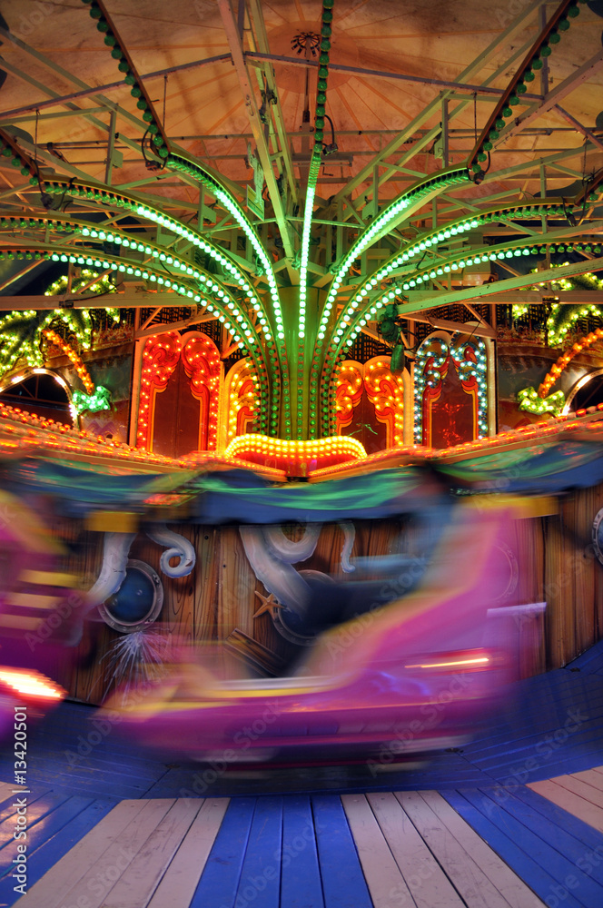 Fototapeta premium Kirmes bei Nacht