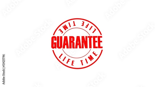 Stamp LIFE TIME GUARANTEE