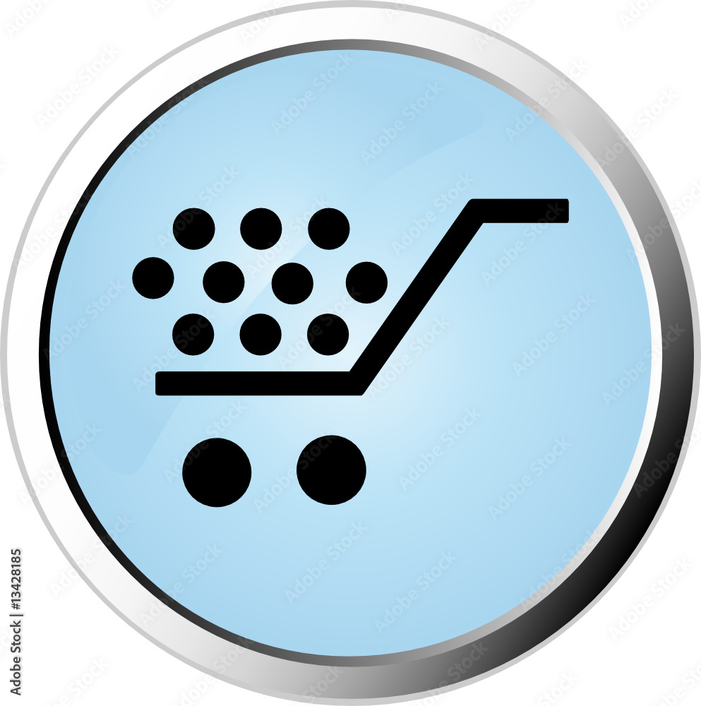Shopping cart web button