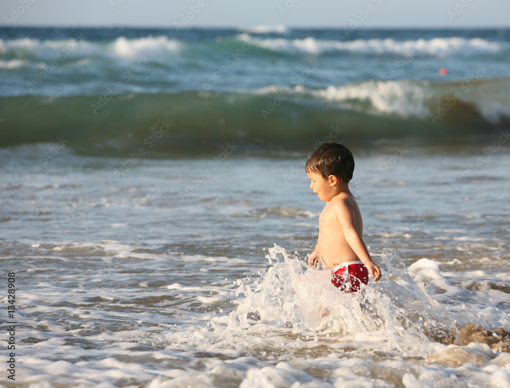 Fototapeta premium Boy at the beach