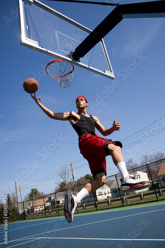 Man Playing Basketball