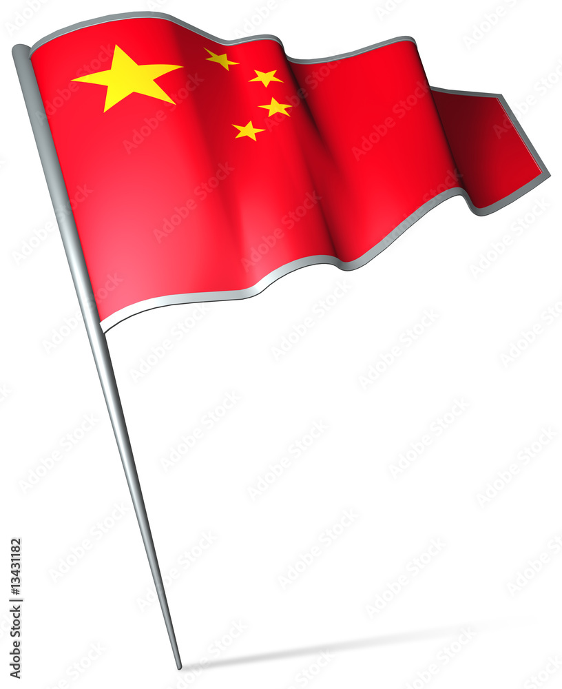 Flag pin - China