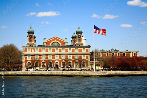 The main immigration building on Ellis Island photo