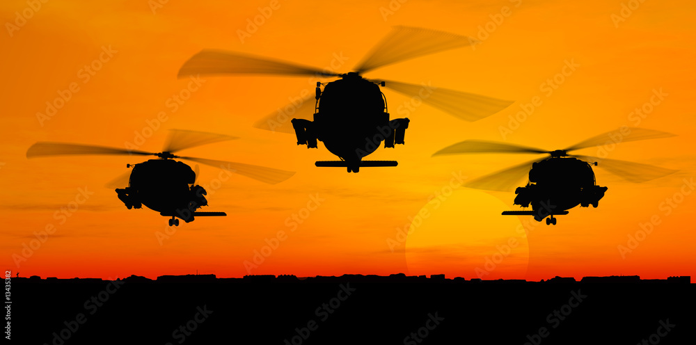 Obraz premium Helicopters