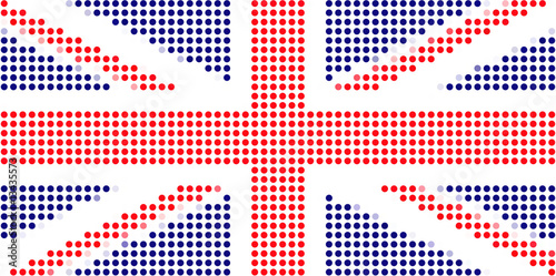 UK flag-Pixel series (vector)
