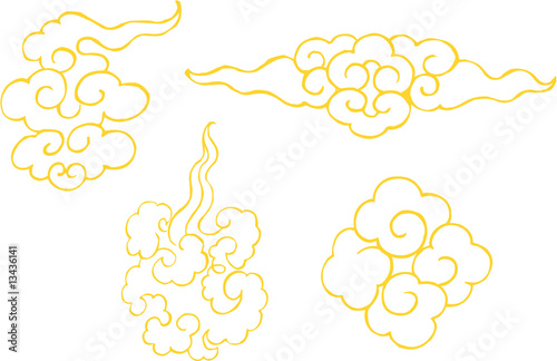 Chinese Auspicious clouds,Vector