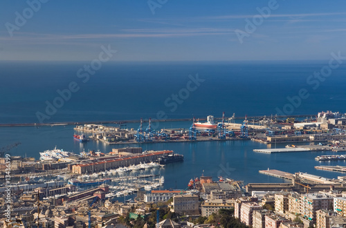 Port of Genoa  panorama