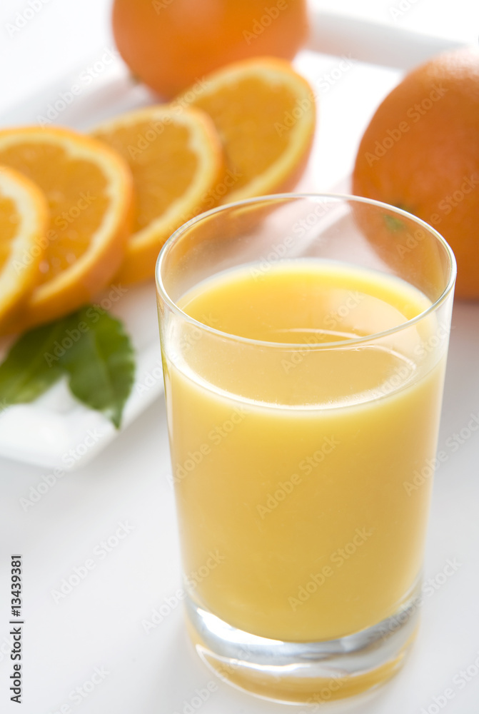 orange juice and orange