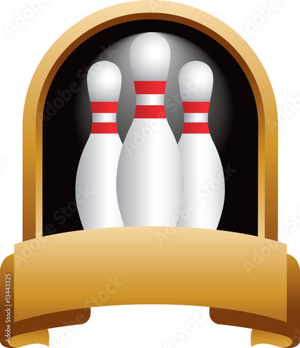 Bowling pin trophy