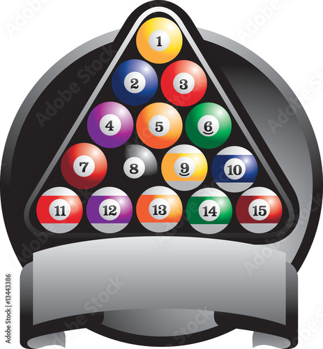 Racked Billiard balls