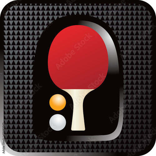 Ping pong paddle icon