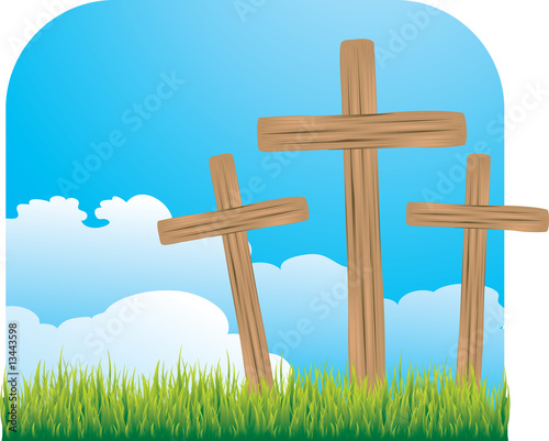 Three crosses