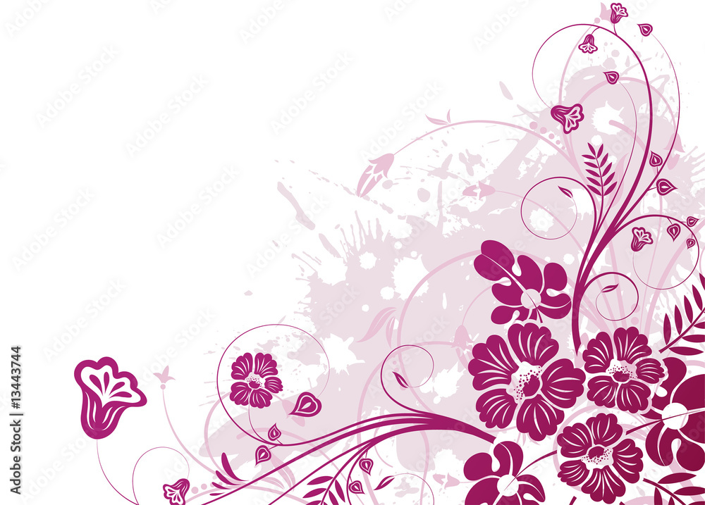 Grunge Floral background