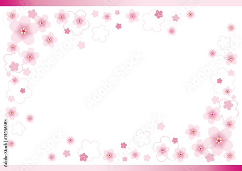 桜の花のフレーム