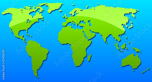 illustration world map