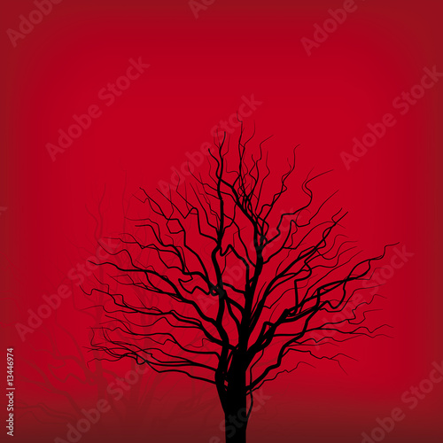 red tree