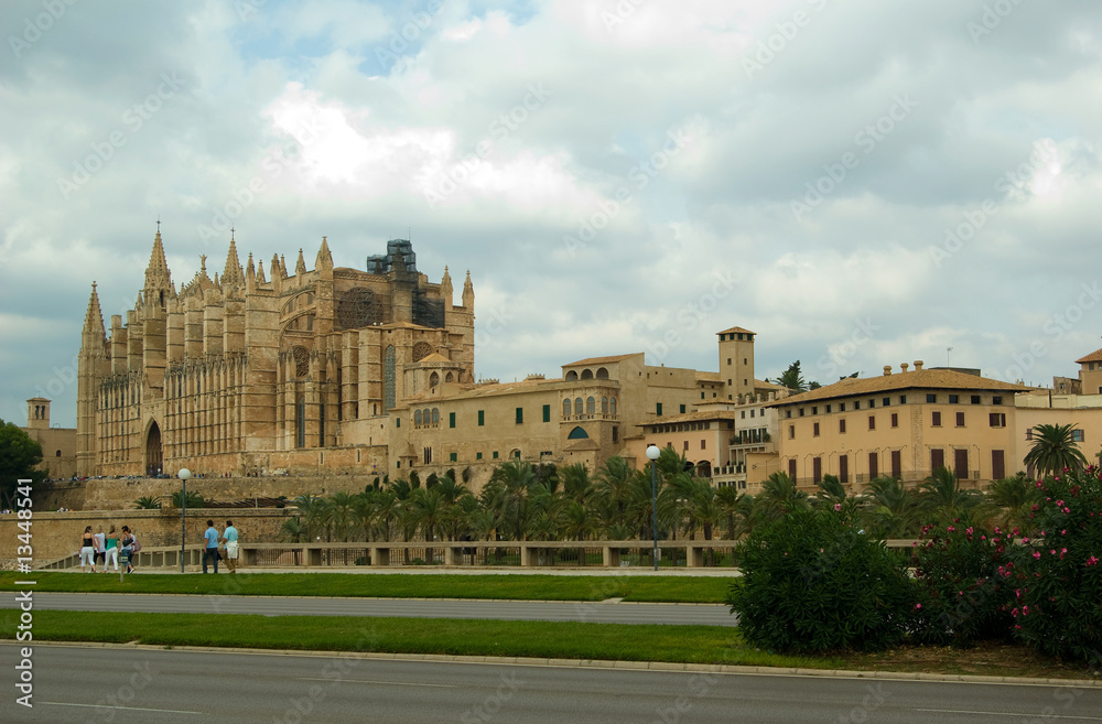 The cathedral in Palma de Mallorca, Spain