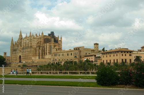 The cathedral in Palma de Mallorca, Spain