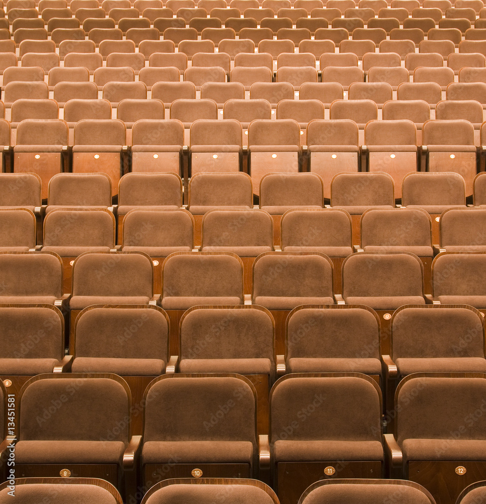 Seats in a theater Seats in a theater