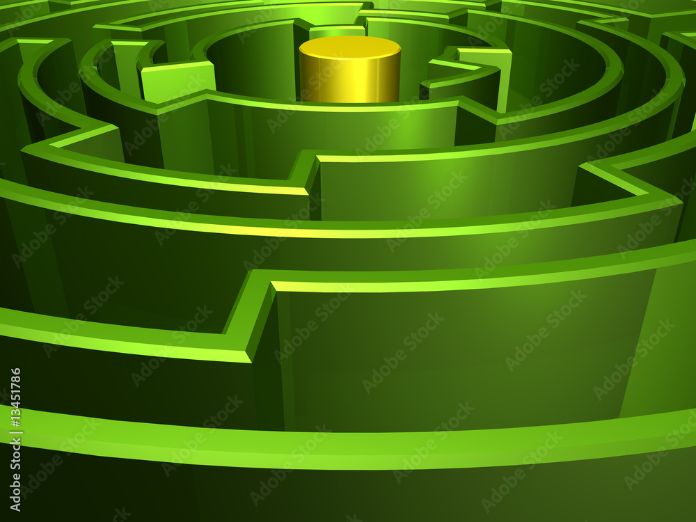 3D Maze Closeup 3D Maze Closeup