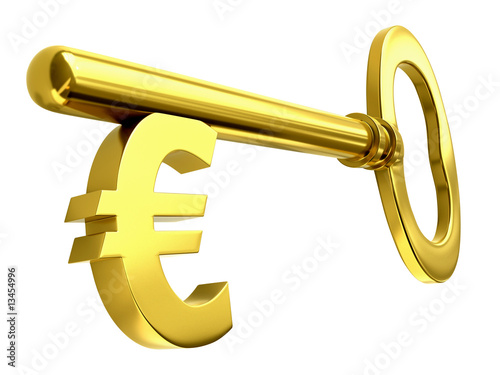 Golden Euro key