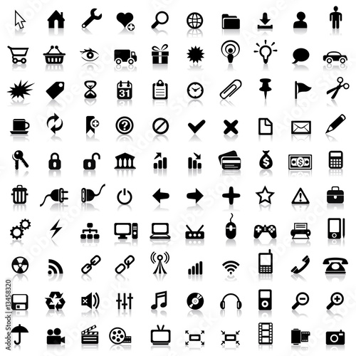 100 essential icons photo