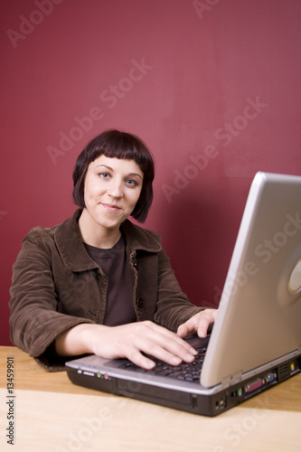 Girl on Laptop