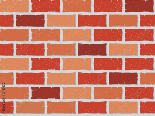 Seamless brick wall illustration