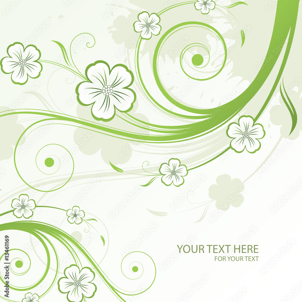 abstract floral background with place for your text abstract floral background with place for your text