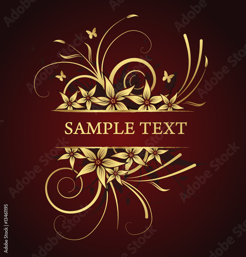 abstract floral background with place for your text