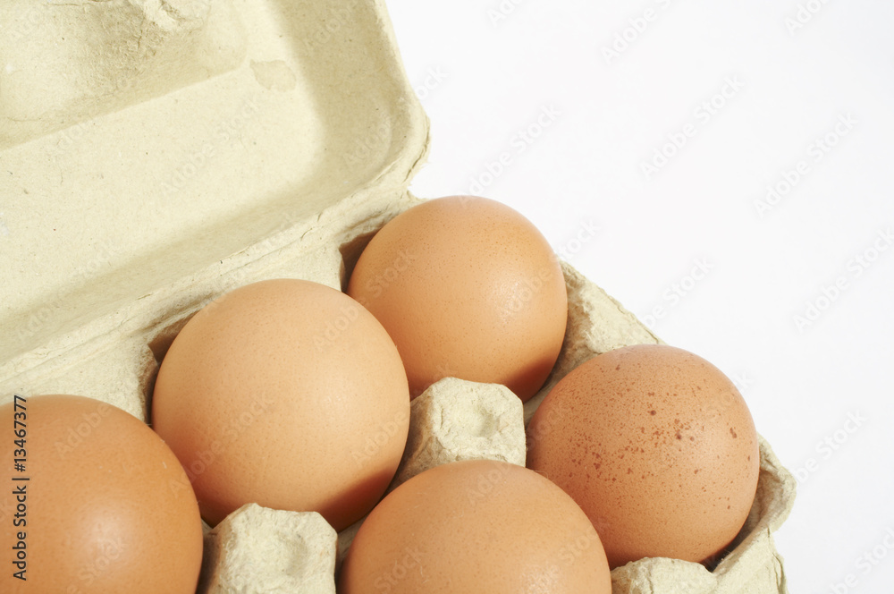a box of eggs on a white background a box of eggs on a white background