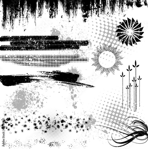Vector grunge set