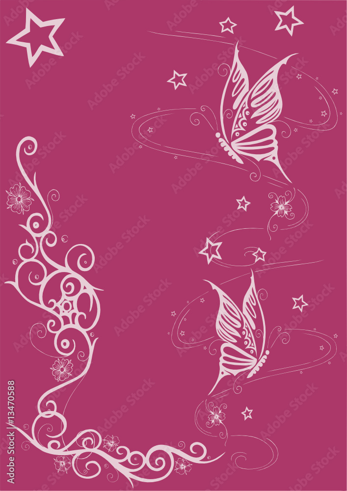 Backround mit Schmetterlingen Backround mit Schmetterlingen