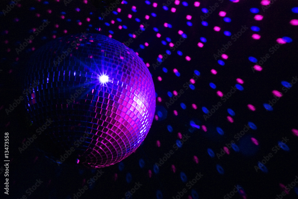 Disco ball blue - purple Disco ball blue - purple