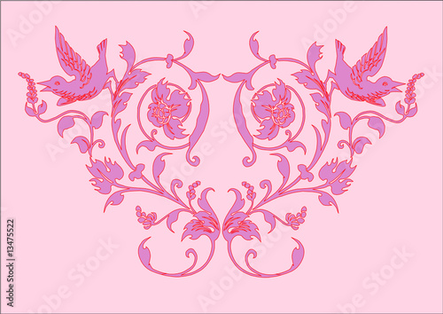 floral purple heart