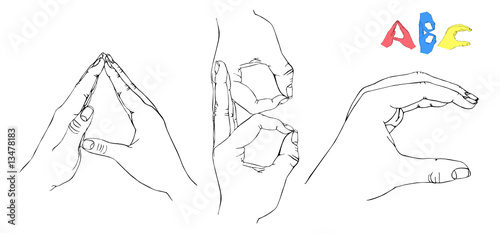 Hand Letters ABC