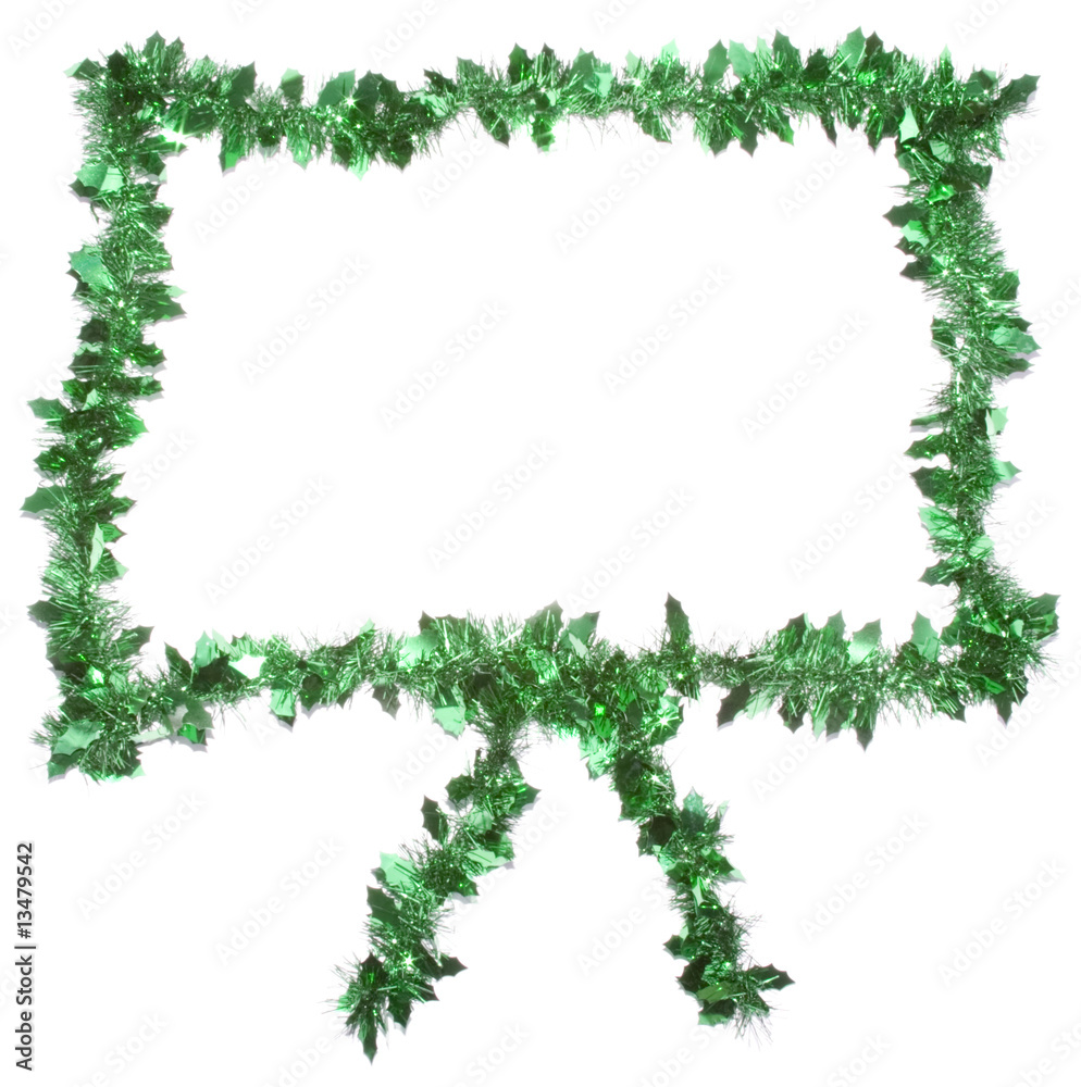 Fototapeta premium Green Xmas Frame