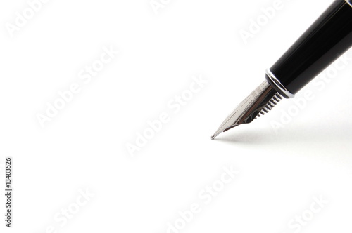 fountain pen isolated on white background